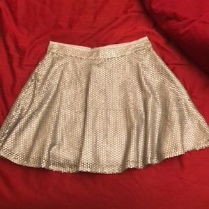 Mini skirt in grey with sequines